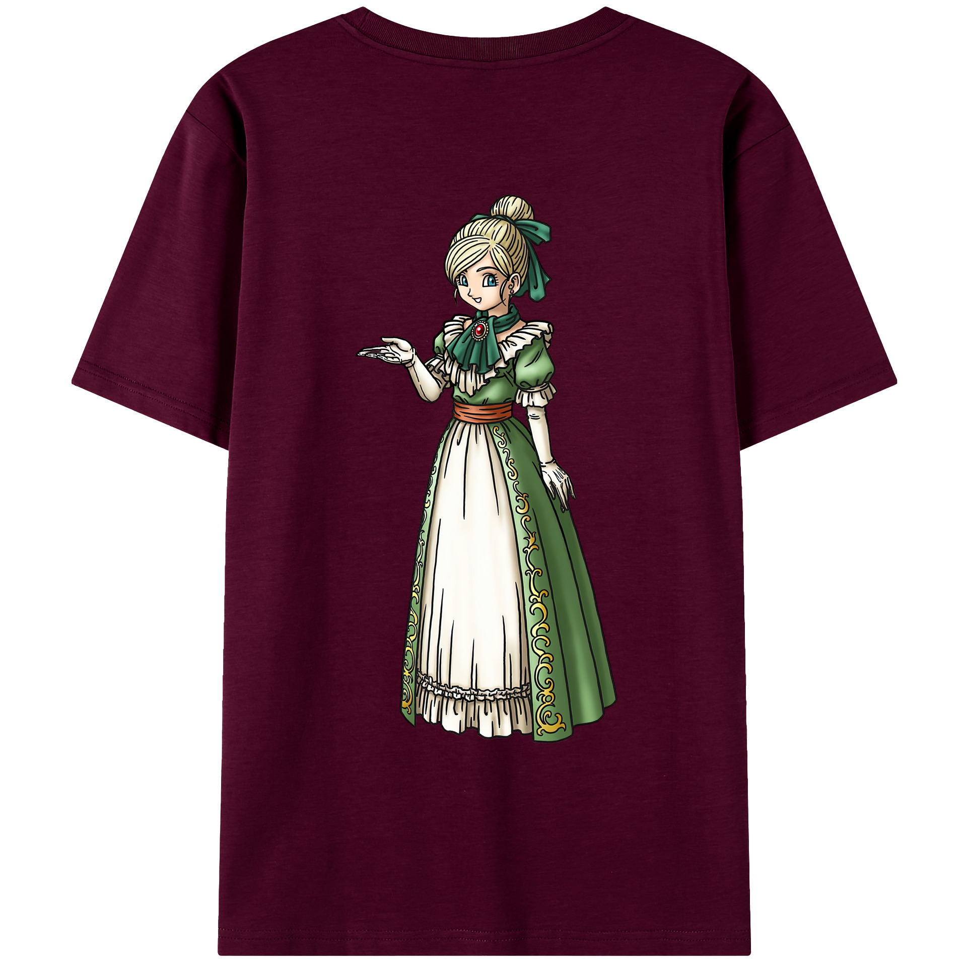 （画像用） ドラゴンクエスト Doragon Kuesuto Dragon Quest レディース半袖Tシャツ(バックプリント)